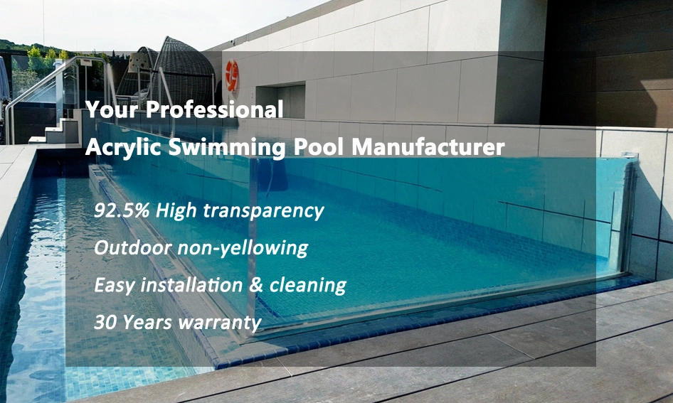 Thick Acrylic Glass Outdoor Above Ground for Swimming Pool